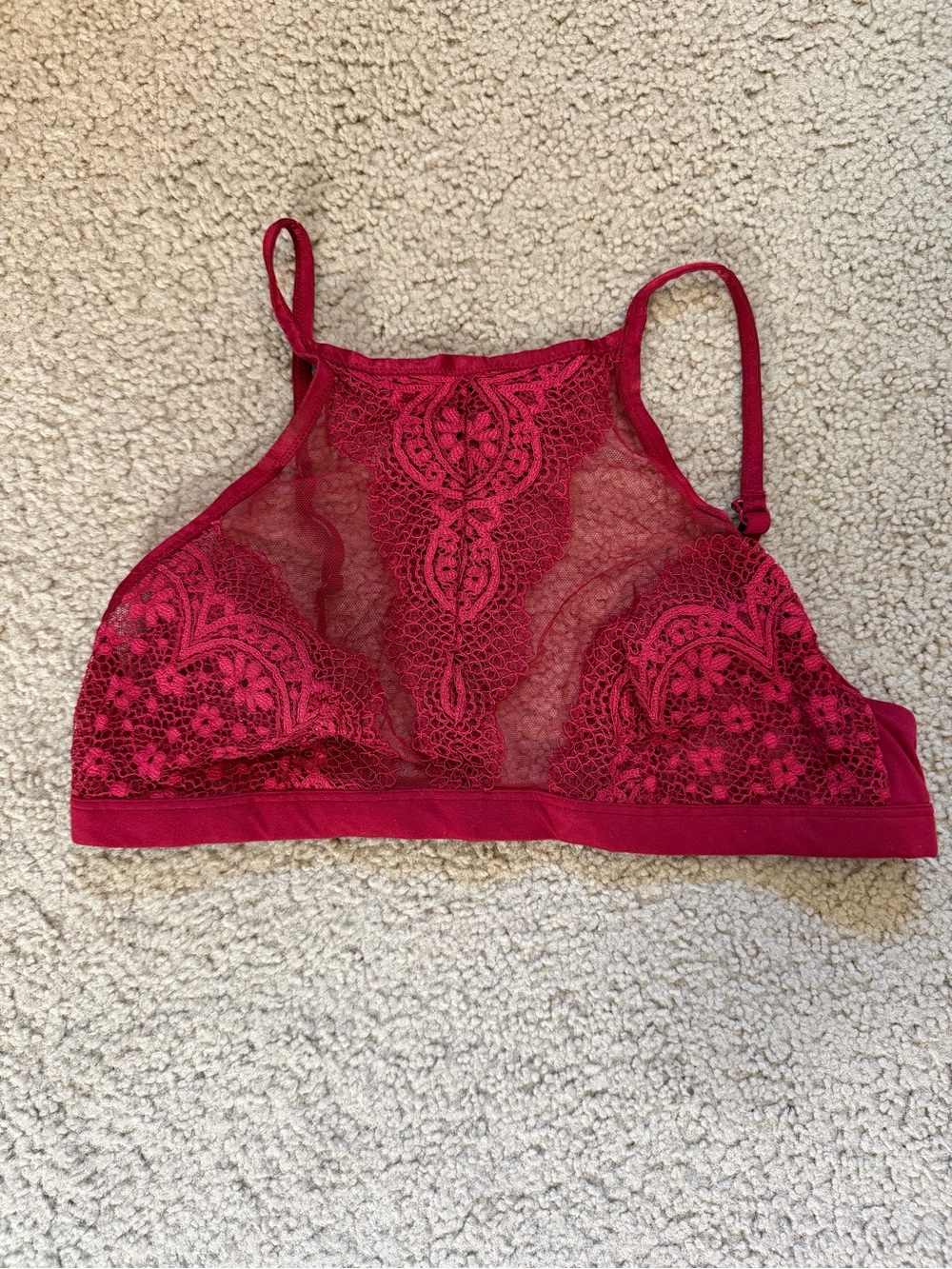 Victoria’s Secret Lace High-Neck Bralette - L*